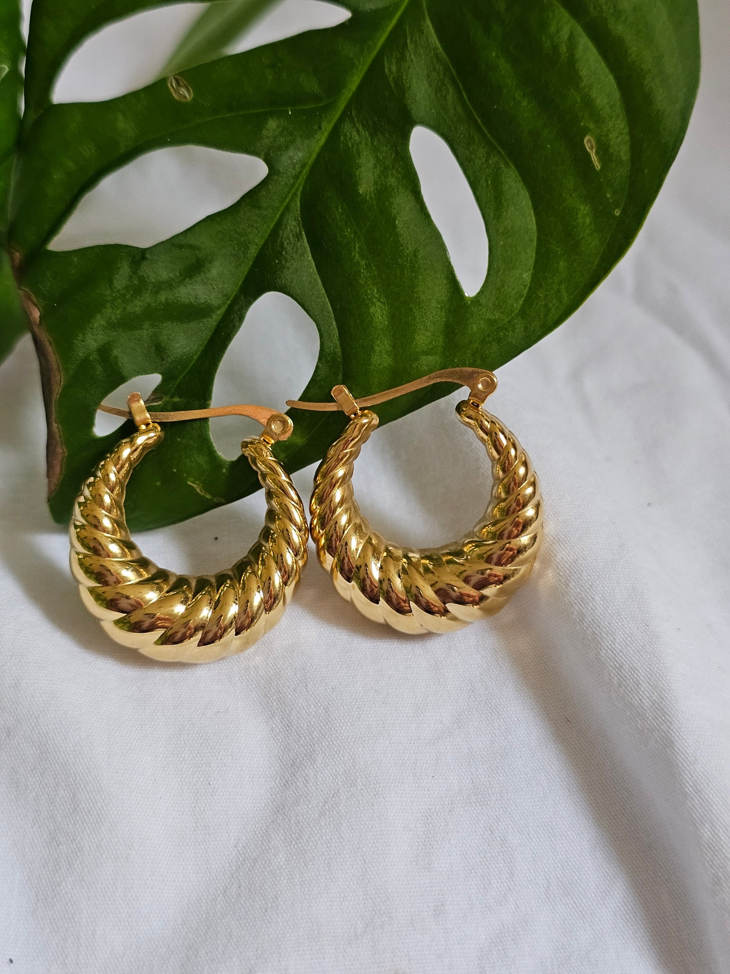 Sophia Twist Hoop Earrings